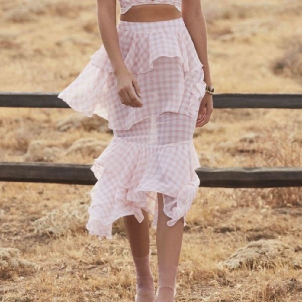 ISO: For love & lemons Dorothy midi skirt